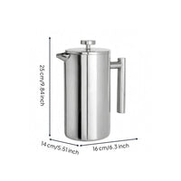 Stainless Steel Manual Coffee Brewer Rust Resistant Manual Brewer Kitchen Tool