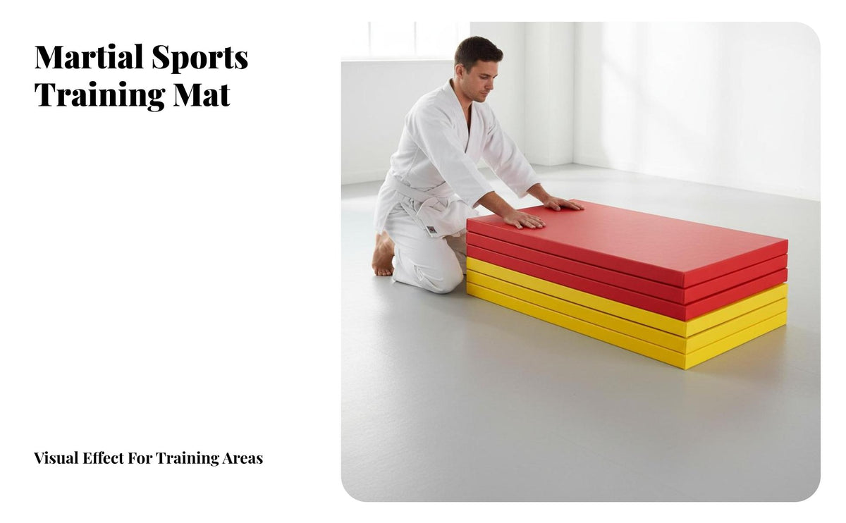 Judo Mat Shock Absorption Tatami Training Mat Non-Slip Surface Impact-Resistant Flooring for Fighting Artists, Athletes, Competition Venue, Gymnasium