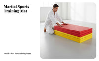 Judo Mat Shock Absorption Tatami Training Mat Non-Slip Surface Impact-Resistant Flooring for Fighting Artists, Athletes, Competition Venue, Gymnasium