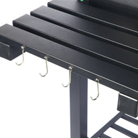 Cart-Style Grill Outdoor Grill with Side Shelves Wheeled for Home Grillers, Backyard, Patio, Cookouts