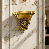 Wall-Attached Candle Holder with Display Shelf Sturdy Wall Sconce with Shelf Candle Sconce for Entryway