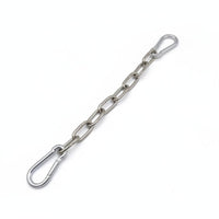 Gym Cable Attachment Metal Set Extension Chain with Carabiners Stainless Steel Cable Extension Chain for Athletes