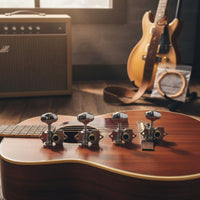 Guitar Machine Heads   3 on a Plate Tuning Mechanisms Metal Construction Musical Instrument Part for Guitarists, Luthiers