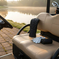 3 Pieces Driver Course Wood Headcovers Wear-Resistant Driver Course Wood Cover PU Leather Sport Club Cover Set Snug Fit