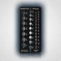 Drill Bit Gauge Stainless Steel Drill Bit Sizer Easy to Read Etched for Machinists, Workshop, Jobsite