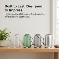 Long Spout Watering Can for Indoor Outdoor Plants, Stainless Steel or ABS Plastic