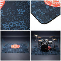 Drum Rug Mat Drum Rug with Non Slip Backing Stability Drumming Carpet for Rehearsal Room