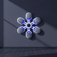 Adjustable Wall-Mounted Boxing Machine Interactive Wall Mounted Boxing Instructor Space-Saving Fitness Equipment Easy to Clean for Adults, Apartment