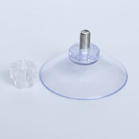 PVC Suction Cup Hook with Screw and Nut, Waterproof Suction Cup Hooks for Shower Wall Hanging, DIY for Glass Doors, 55mm Diameter 17g Weight