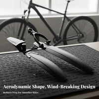 2 Pieces Mountain Bike Mudguard Set Weather-Resistant Protection Mountain Bike Fenders Instant Detach Two-Wheeler Mudguards