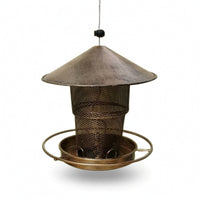Hanging Bird Feeder Sturdy Bird Feeder with Tray Weather Resistant for Garden