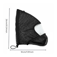 Dog Guard Hood Clear Vision Mesh Dog Face Guard Full Visibility Barbed Grass Awns Protection Hood for Hiking, Outdoor, Post-Surgery