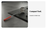 Telescopic Inspection Mirror Sturdy Stainless Steel Telescoping Inspection Mirror Non-Slip Grip Pocket Fastener for DIYers