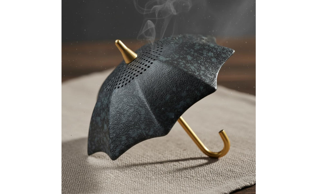 Umbrella Tea Strainer Stain-Resistant Glaze Ceramic Tea Strainer