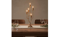 Candelabra Candle Stand European Golden Candelabra Table Centerpiece Ornate Gold Candlestick for Holiday Party