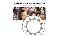 Cassette Repair Cog Nickel-Plated Cycle Cassette Sprocket Mountain Bike Flywheel Cog Hardened Steel Rear Bike Cogset