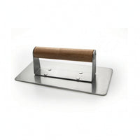 Burger Press Smooth Burger Press with Wooden Handle Even Cooking for Kitchen