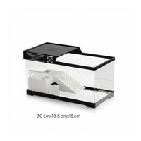 Turtle Tank with Basking Platform Allall-Inclusive Turtle Tank with Filter Terrarium Starter Habitat Easy Assembly for Desktop