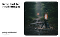 Folding Camping Lantern Stable Outdoor Lighting Dimmable