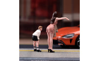 Hand-Painted Resin Figure Collectible 1:64 Scale Figure Tiny 1/64 Scale Figures for Diorama Builders