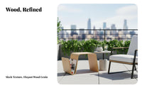 Minimalist Design C-Shaped Magazine Table Space-Saving C-Shaped Table Sturdy Frame Home Furniture Multi-Functional for Homeowners, Apartment Dwellers, Students, Living Room, Bedroom, Balcony, Office