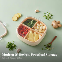 4 Pieces closureed Lid Draining Food prepparation Box Airtight closure Produce Box with Drainer watertight Refrigerator Organizer Stackable Design for Meal prepparationpers, Home Cooks, Healthmindful Individuals, complimentaryzer, Kitchen, Pantry