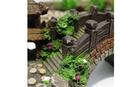 Aquatic Aquarium Landscape Bridge Realistic Design Aquarium Bridge Decoration