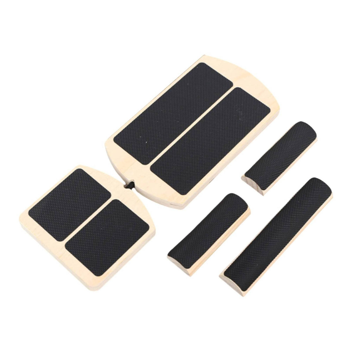Balance Training Board Adjustable Wooden Balance Board Compact Low-Height for Yogis, Home Gym, Mind-Body Practice Studio