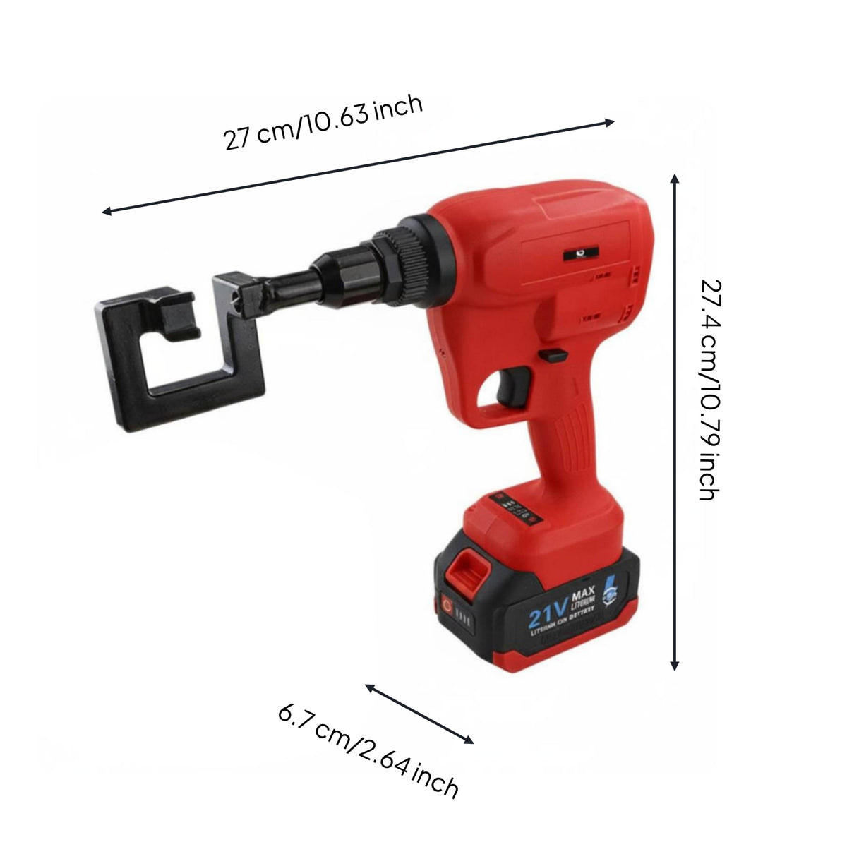 Electric Keel Punch Tool Powered Cordless Punch Fast and Accurate Overhead Fastening Tool for Contractors