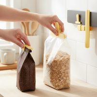T-Type Food Bag Sealing Clips for Snacks and Chips, Moisture-Proof Plastic Bag Sealers