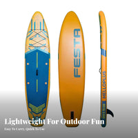 Inflatable Upright Paddle Board Stable and Sturdy PVC Paddleboard Inflatable Stand-up Paddleboard Board Kit Lightweight Portable