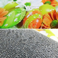 4Pcs Easter Shower Curtain Sets, Washroom Set Non-Slip Backing Shower Curtain and Rug Set Decorative for Families, Homeowners, Restroom, Apartment, Hotel