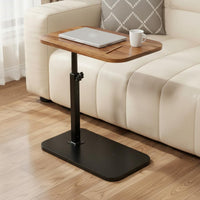 Bedside Laptop Desk Multi-Functional Lift Top Side Table Space Saving Adjustable C-Table for Bedroom, Small Areas