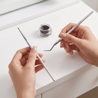 Angled Eyeliner and Concealer Brush Set for Detailed Eye Makeup
