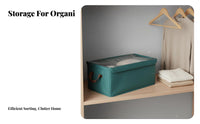 Houndstooth Storage Box Space-Saving Foldable Textile Clothes Bin Stackable Wardrobe Organizer Versatile for Bedroom, Nursery