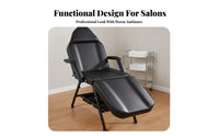 Multi-Functional Beauty Bed Waterproof PVC Leather Versatile Facial Bed Sturdy Steel Frame Portable Massage Table for Beauticians, Skincare Center