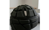 Segmented Soft Shell Helmet Adjustable Fit Padded Head Guard Ear Cutouts uncoveredFace Helmet Chin Strap