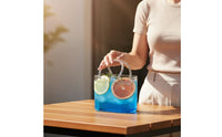 Handmade Handbag Shaped Drinking Glass Unique Design Purse Shaped Vase High Clarity Glass Purse Cup Heat Resistant for Wedding
