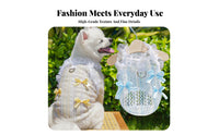 Lightweight Ruffle Trim Cat Camisole Easy On and Remove Princess Design Pet Dress Secure Fasteners for Cats, Kittens, Parties, Outdoor