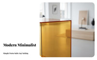Movable Colored Acrylic Cube Table Small-Space Friendly Clear Occasional Table Multi-Functional Nightstand Modern Design for Apartment Dwellers, Homeowners, Interior Decorators, Living Room, Bedroom, Entryway, Office