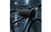Upper-Tube Bag Large Capacity Bike Frame Pouch Reflective Strips for Cyclists
