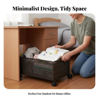 under-table Book rolling organizer With casters Storage Container Mobile Design for Classroom