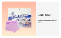 Dissolvable Floor Cleaner Sheets Quick Dissolving Floor Cleaning Sheet Long Fragrance Mopping Cleaning Sheet for Adults, Home, Kitchen, Office