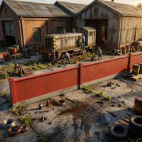 Model Railway Wall Panel Textured Diorama Fence Rectangular for Hobbyists