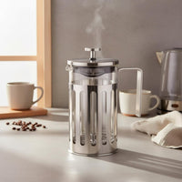 Coffee Press Coffee Brewer Anti-Scald Handle Stainless Steel Frame Coffee Press Manual Plunger Brewer Dishwasher Safe Portable