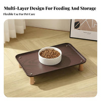Non-Slip Design Food Bowl Riser Easy to Clean Cat Food Bowl Riser Long-Lasting for Cats, Small Dogs