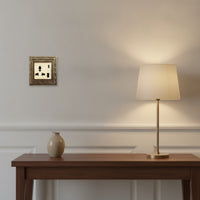 Switch Socket Panel Vintage Decorator Electrical Switch with Wall Plate Fitting Ornate Embossed for Interior Designers
