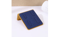 Metal Base Velvet Band Holder Display Stand Triangular Support Four-Slot Band Holder Stand