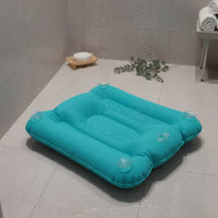 Bathtub Booster Pad Shimmery Finish Inflatable Bath Seat Water-Fillable Bath Mat Non-Slip Bathroom Accessory for Heated Bath
