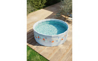 No-Assembly Foldable Swimming Pool Rigid-Wall Foldable Pool Collapsible Sturdy for Backyard